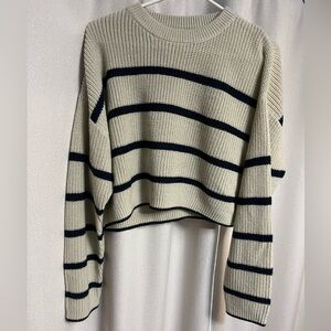 ONLY Striped Crop Sweater
